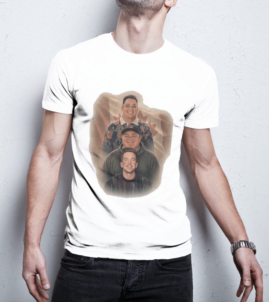 The Nelk Boys Kyle Forgeard SteveWillDoIt Canadian Flag T-Shirt