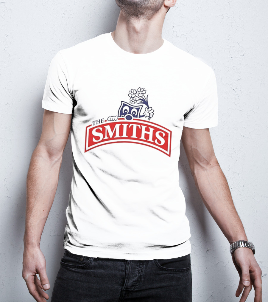 The Smiths Band Indie Rock Morrissey Sneaky Pete Peeking Lilac Daisies T-Shirt