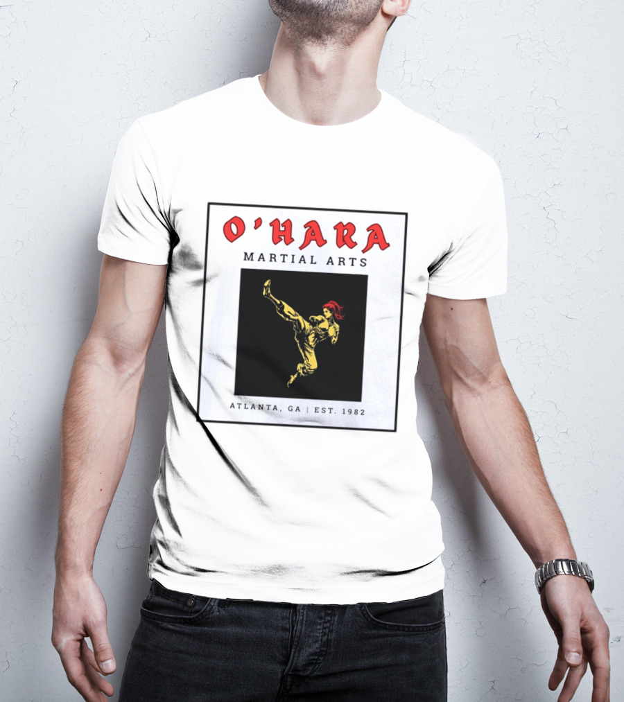 O'Hara Martial Arts Atlanta GA Est 1982 Karate Martial Artist Kick T-Shirt