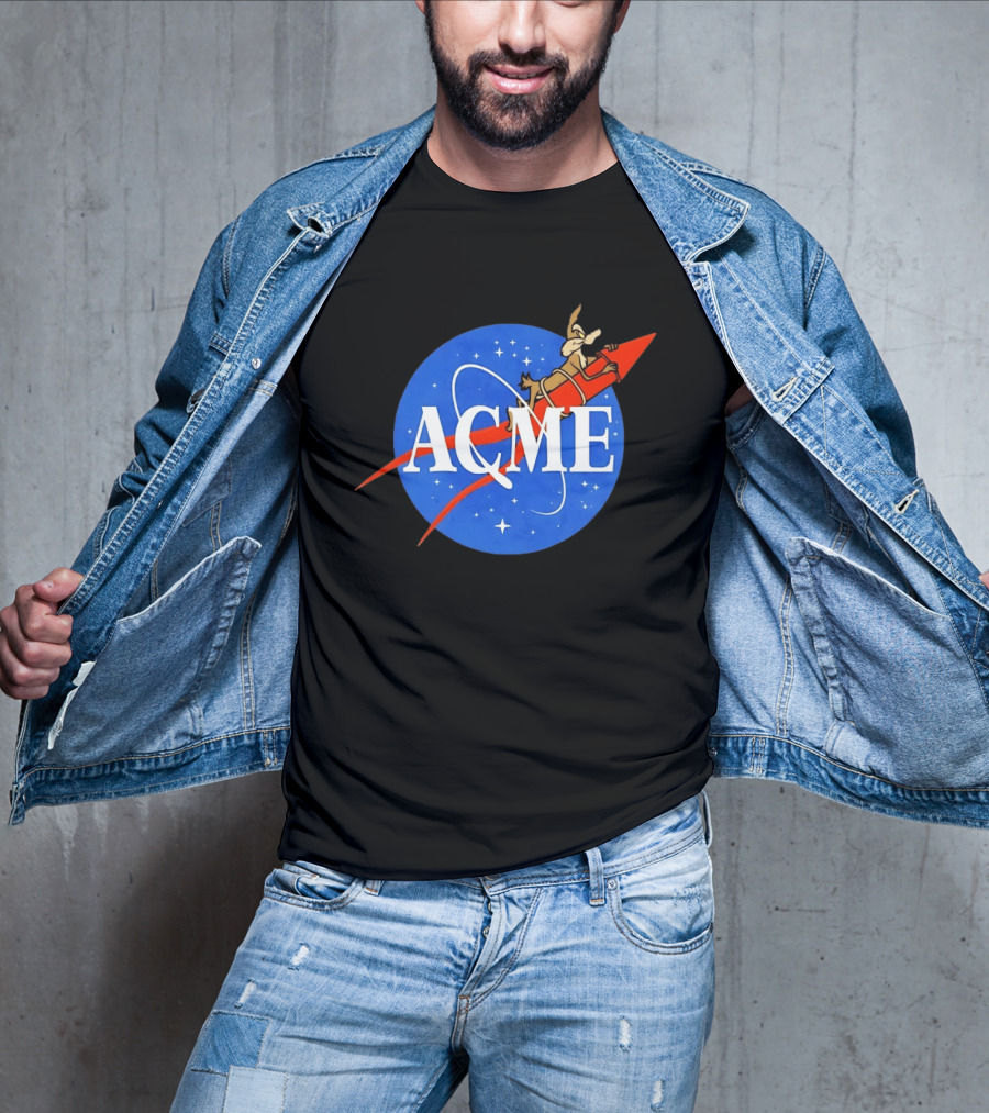 Wile E Coyote ACME Rocket NASA T-Shirt