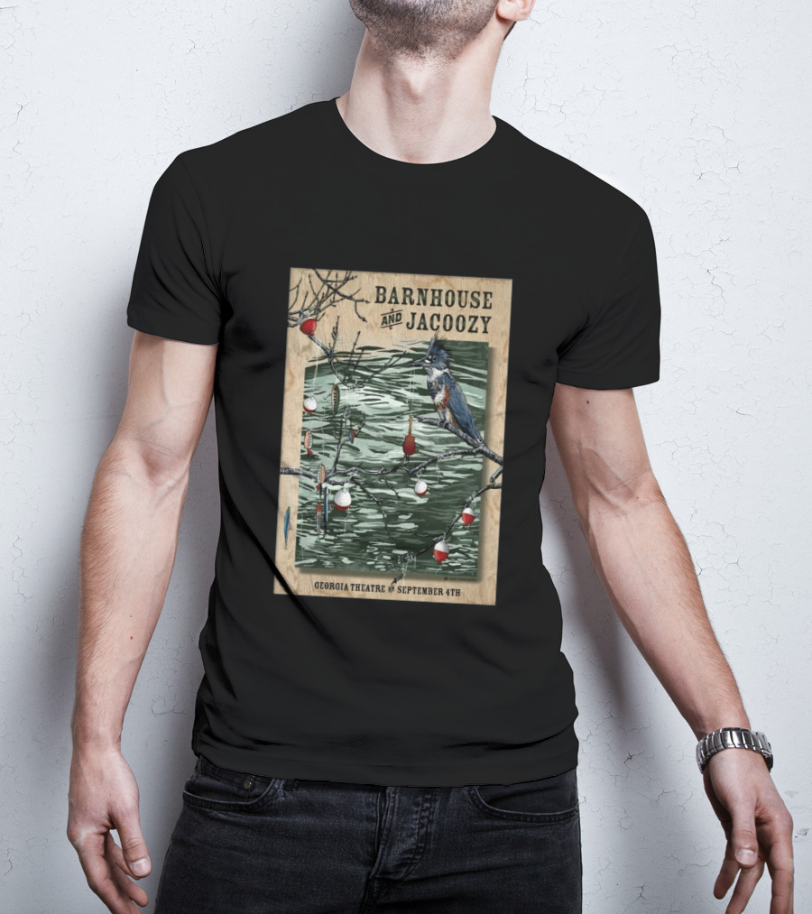 Barnhouse And Jacoozy Live At Georgia Theatre September 4th Kingfisher Fishing T-Shirt