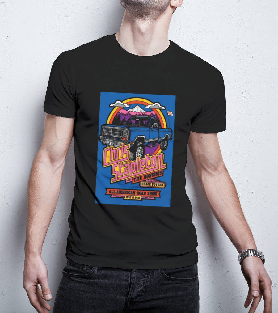 Chris Stapleton Providence Park Portland OR 2026 All American Road Show Featuring The Honchos Grace Potter T-Shirt
