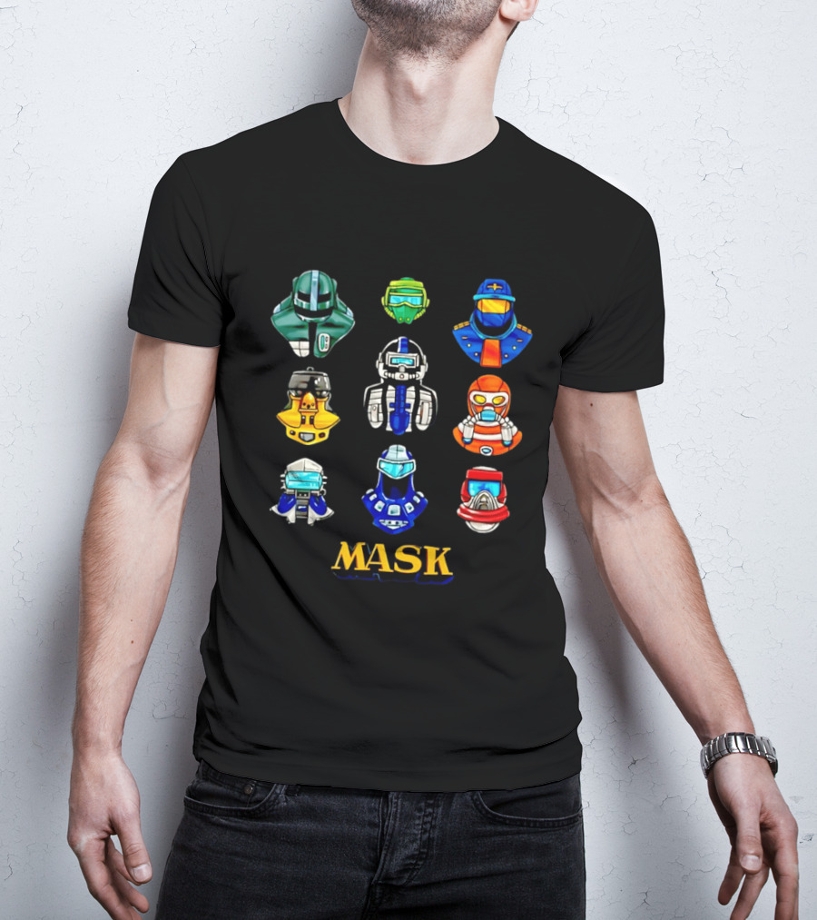 MASK Helmet 80s Cartoon Matt Trakker Iconic Collection T-Shirt