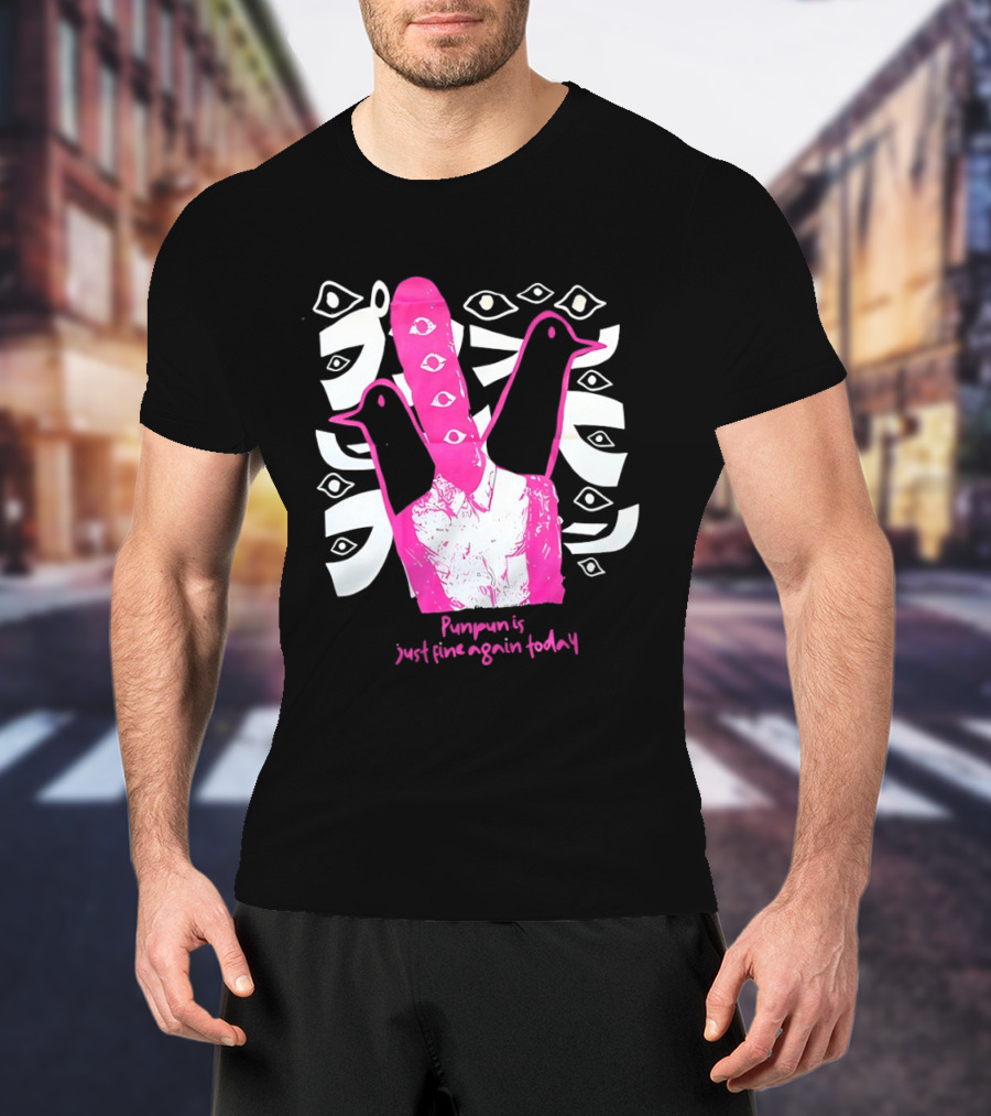 Punpun Is Just Fine Again Today Inio Asano Eye Pattern Pink Pigeons T-Shirt