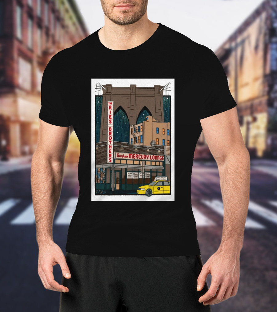 The Ries Brothers Live Mercury Lounge NYC Jul 17 2026 Brooklyn Bridge T-Shirt