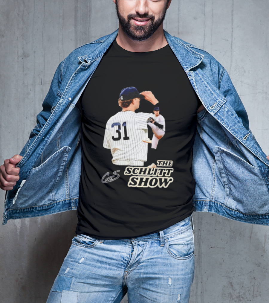 The Schlitt Show No 31 Baseball Player Jersey Pinstripes T-Shirt