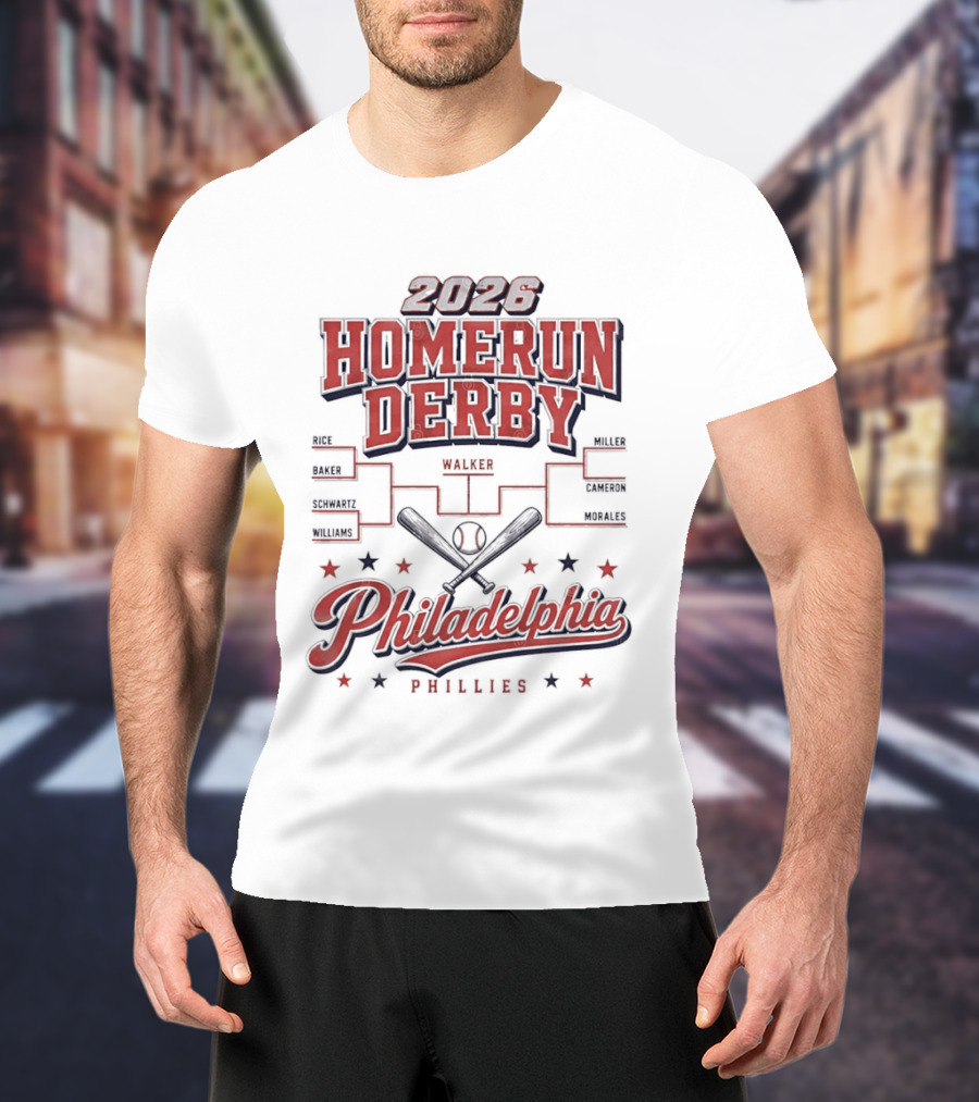 2026 Homerun Derby Philadelphia Phillies Tournament T-Shirt