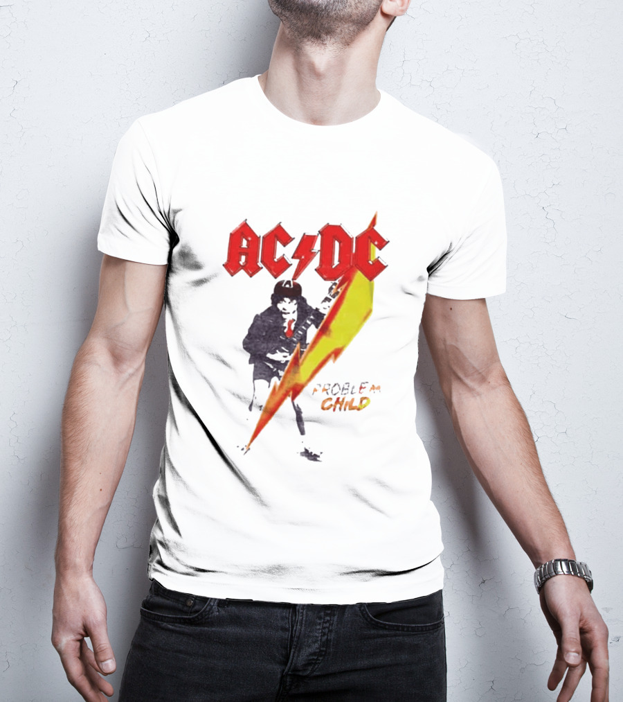 ACDC Pwr Up Problem Child Tour 2026 Lightning Bolt T-Shirt
