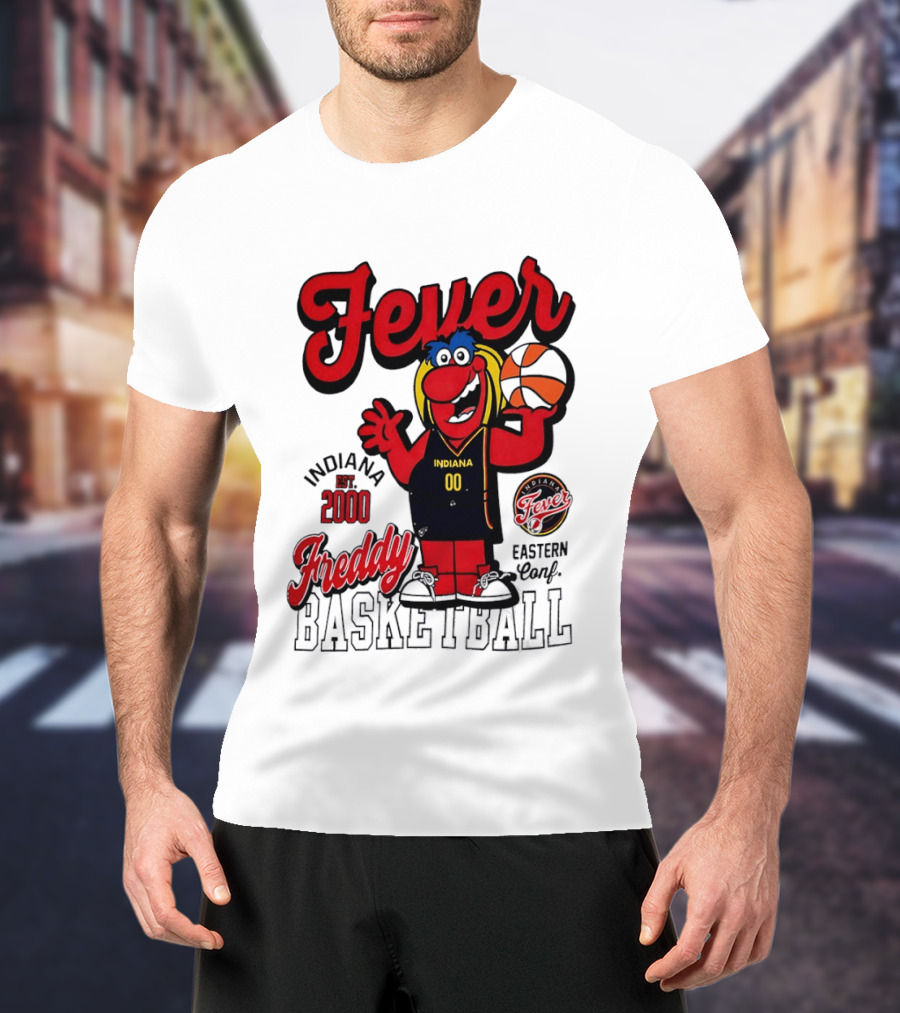 Freddy Indiana Fever Basketball Est 2000 Eastern Conf T-Shirt
