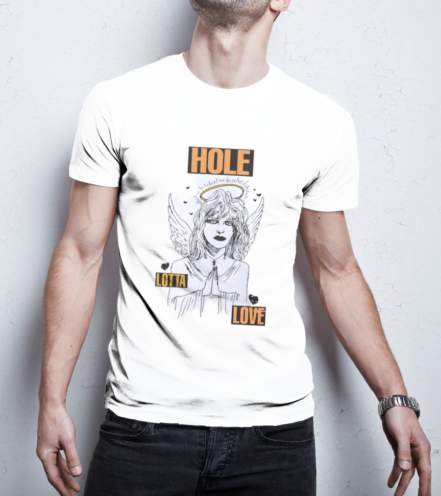 Hole Lotta Love Angel 90s Grunge Alternative Rock Fashion T-Shirt