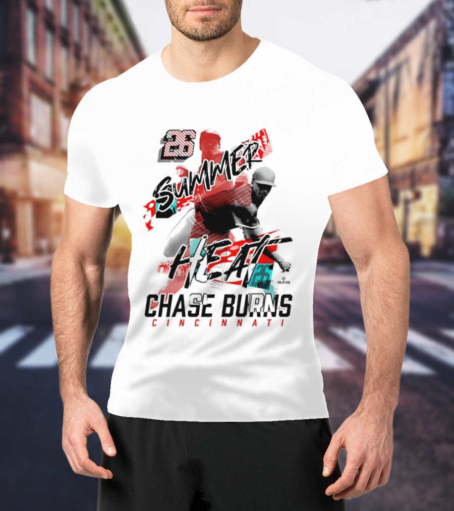 26 Summer Heat Chase Burns Cincinnati Reds T-Shirt
