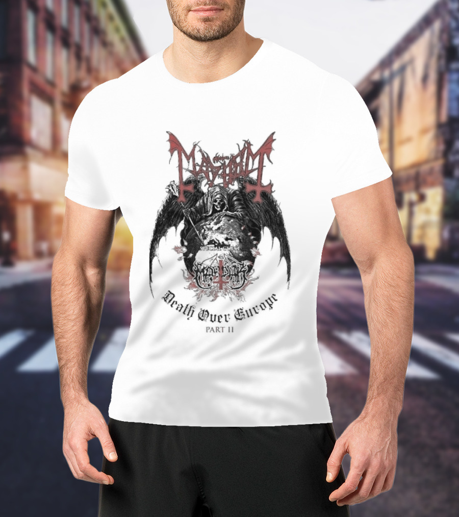 Original Mayhem Death Over Europe Part 2 2026 Tour October Official Merchandise T-Shirt