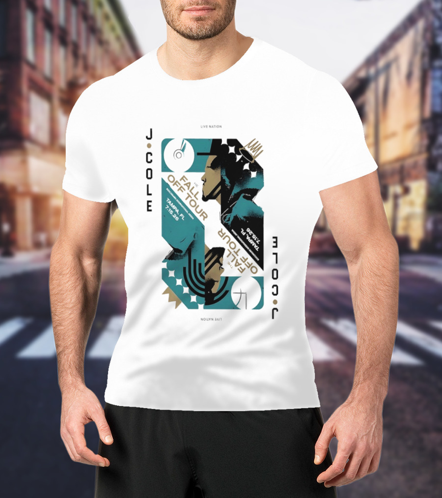 J Cole Live Nation The Fall Off Tour Tampa 2026 T-Shirt