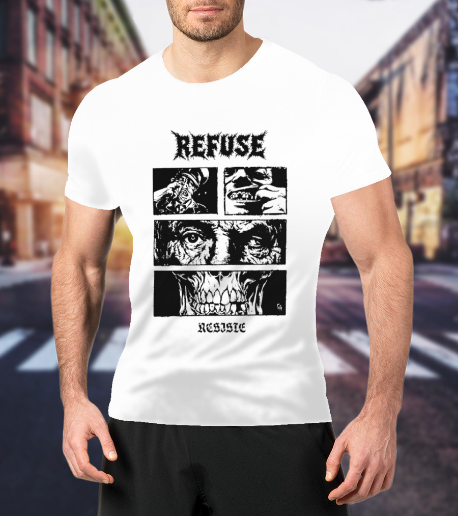 Refuse Resiste Hardcore Punk Political T-Shirt