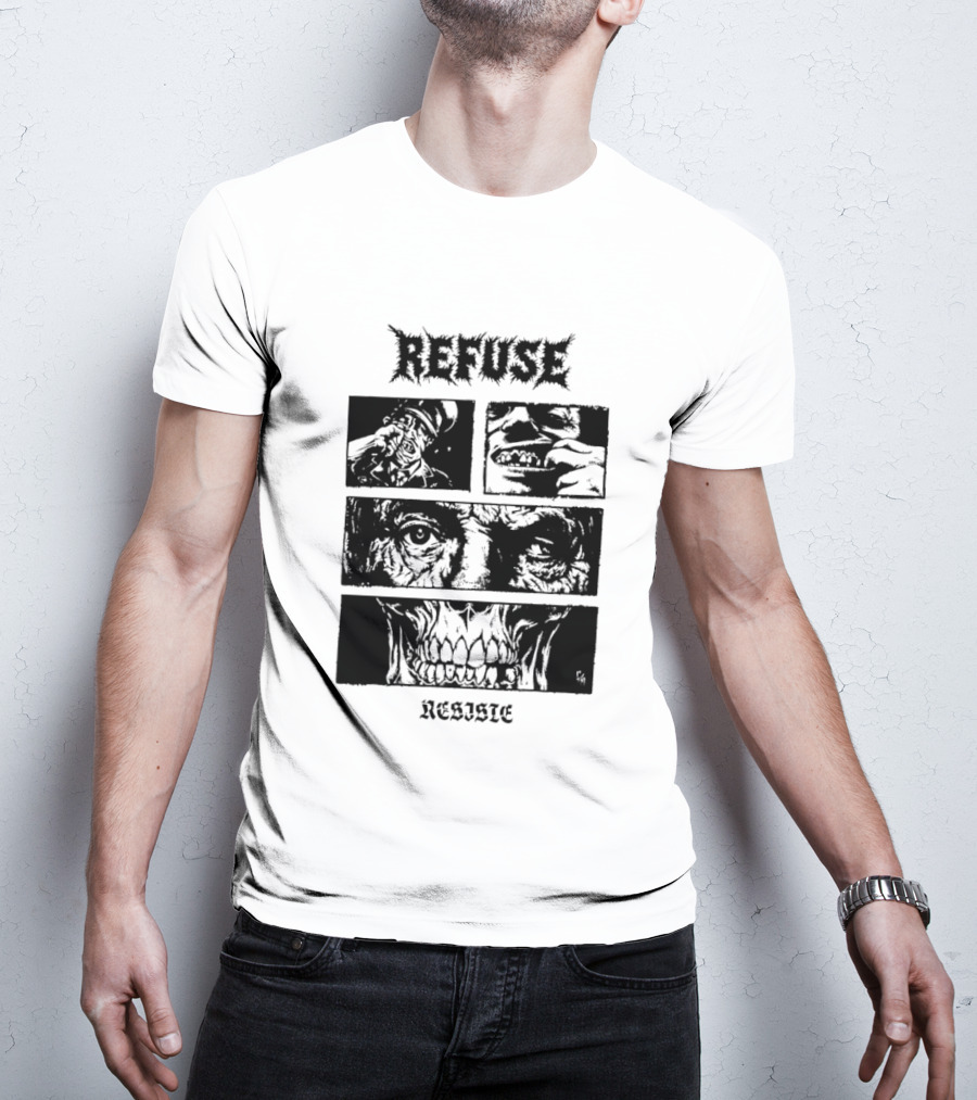 Refuse Resiste Hardcore Punk Political T-Shirt