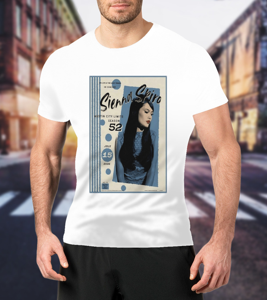 Sienna Spiro Live At The Roxy Theatre Austin City Limits Season 52 July 15 2026 T-Shirt