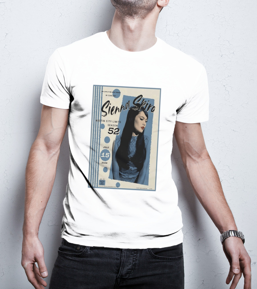Sienna Spiro Live At The Roxy Theatre Austin City Limits Season 52 July 15 2026 T-Shirt