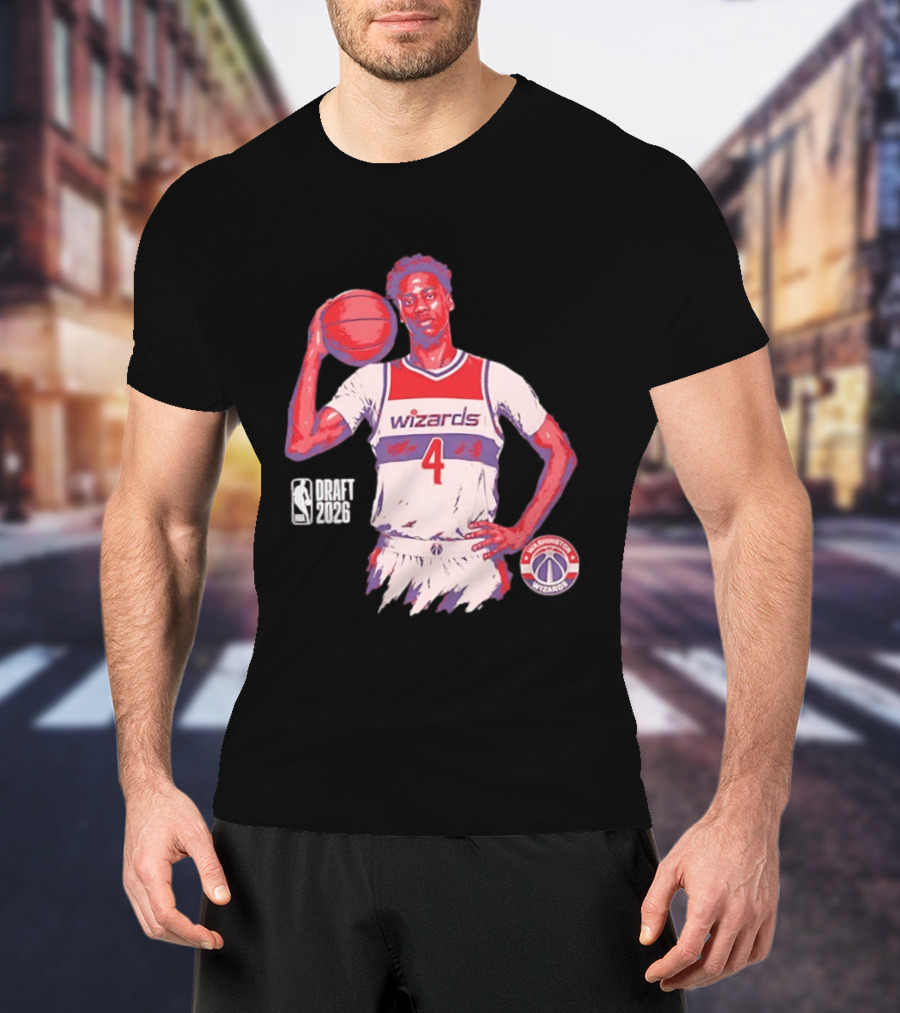 AJ Dybantsa Washington Wizards NBA Draft 2026 Basketball Fan T-Shirt