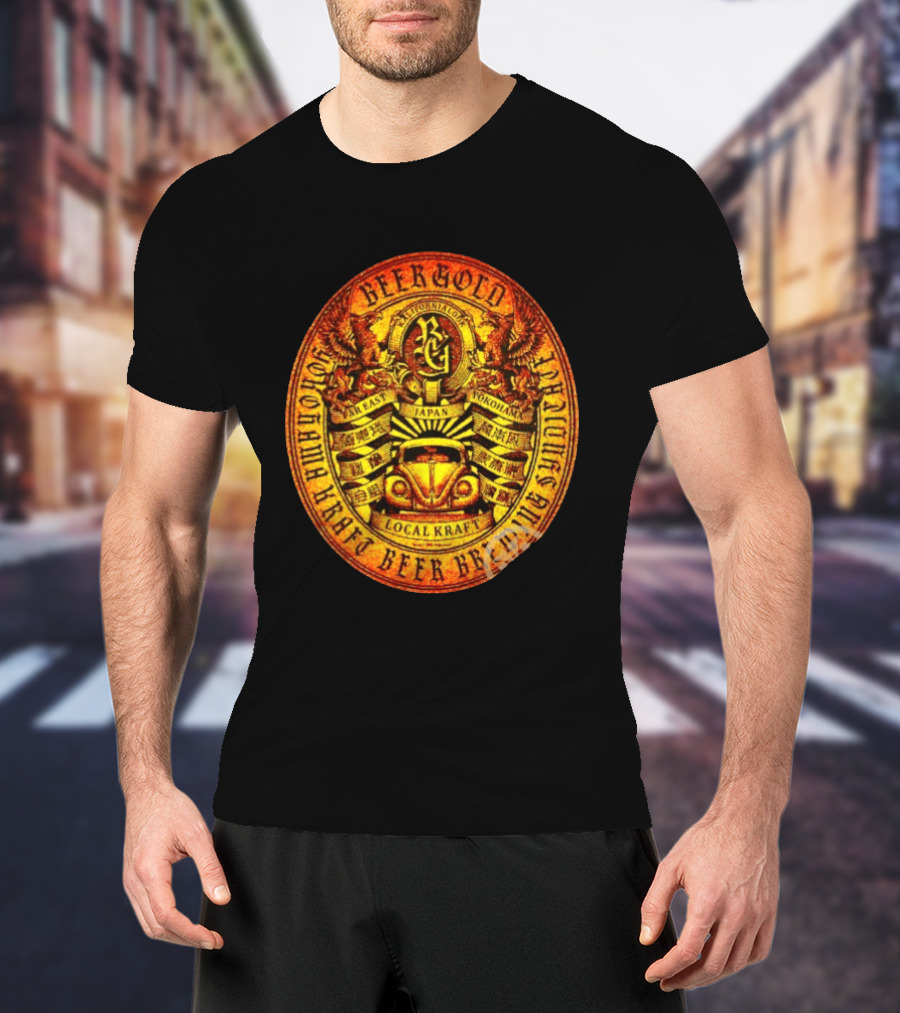 Beer Gold Kalifornialook Far East Yokohama Japan Local Kraft Beer Brewing T-Shirt