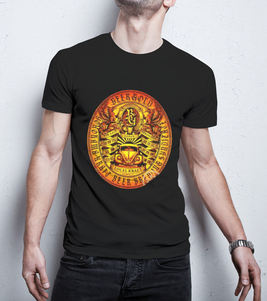 Beer Gold Kalifornialook Far East Yokohama Japan Local Kraft Beer Brewing T-Shirt