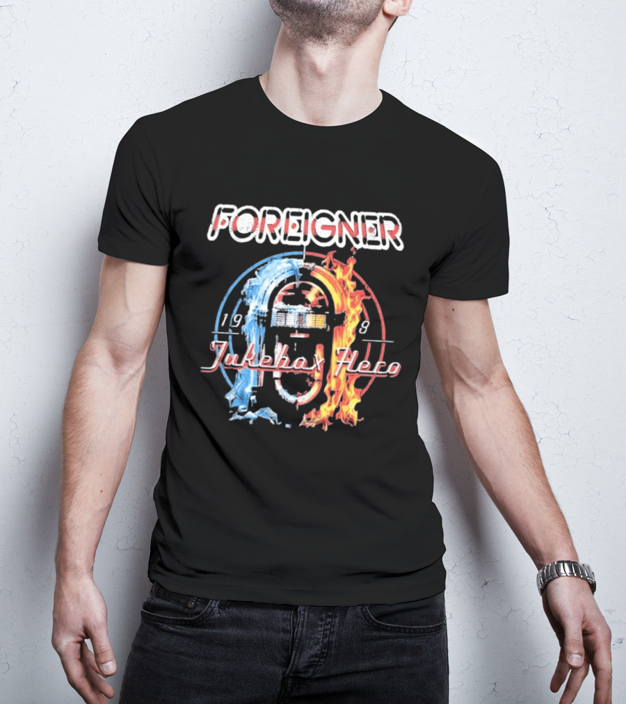 Foreigner Jukebox Hero 1981 Fire And Ice T-Shirt