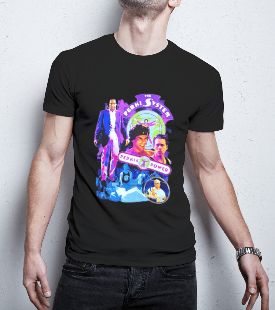 Ben Stiller The Perkis System Perkis Power Heavyweights Movie 90s Throwback T-Shirt