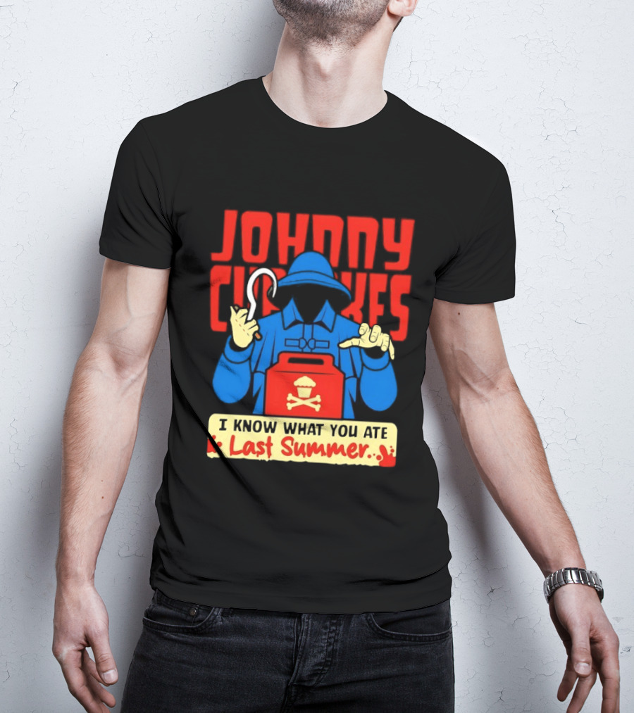 Johnny Cupcakes I Know What You Ate Last Summer Fisherman Cupcake Crossbones T-Shirt