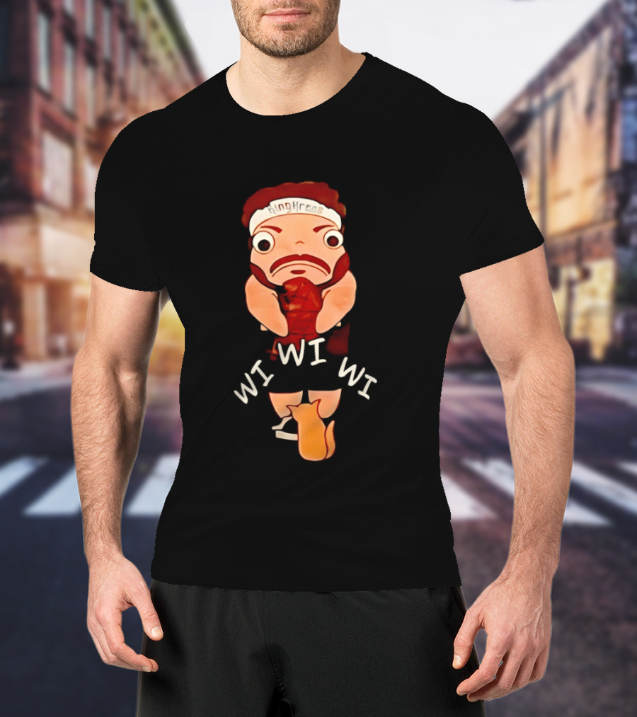 KingKreas Wi Wi Wi Cartoon Character Headband T-Shirt