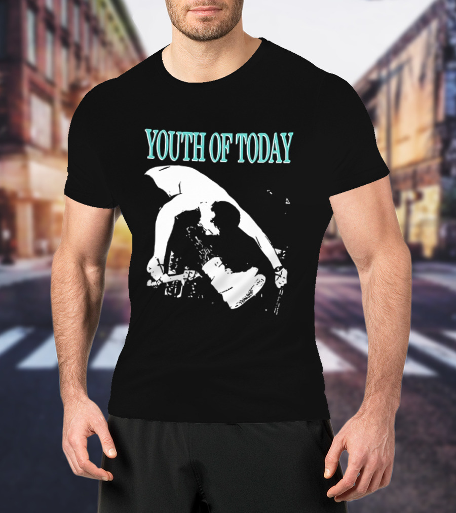 Youth Of Today Physically Strong Morally Straight Positive Youth 2 Sided Band Merch T-Shirt