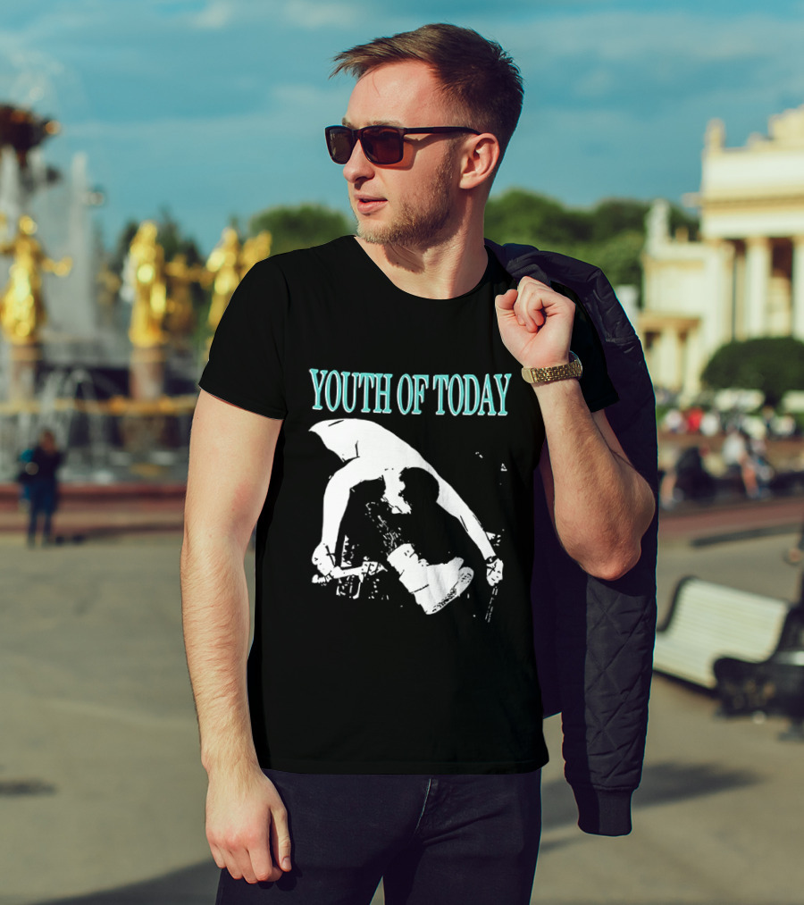 Youth Of Today Physically Strong Morally Straight Positive Youth 2 Sided Band Merch T-Shirt