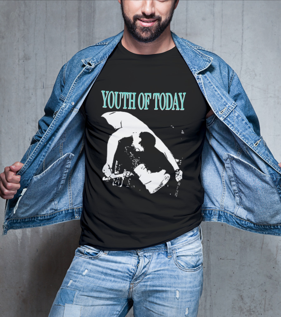 Youth Of Today Physically Strong Morally Straight Positive Youth 2 Sided Band Merch T-Shirt