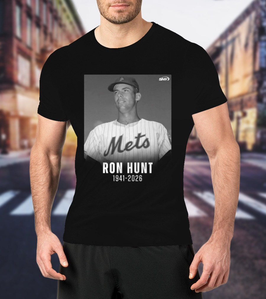 Ron Hunt 1941 2026 Mets SNY Memoriam T-Shirt