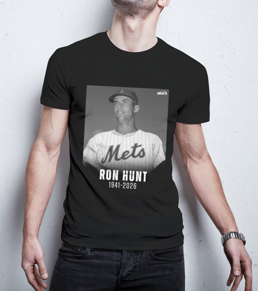Ron Hunt 1941 2026 Mets SNY Memoriam T-Shirt