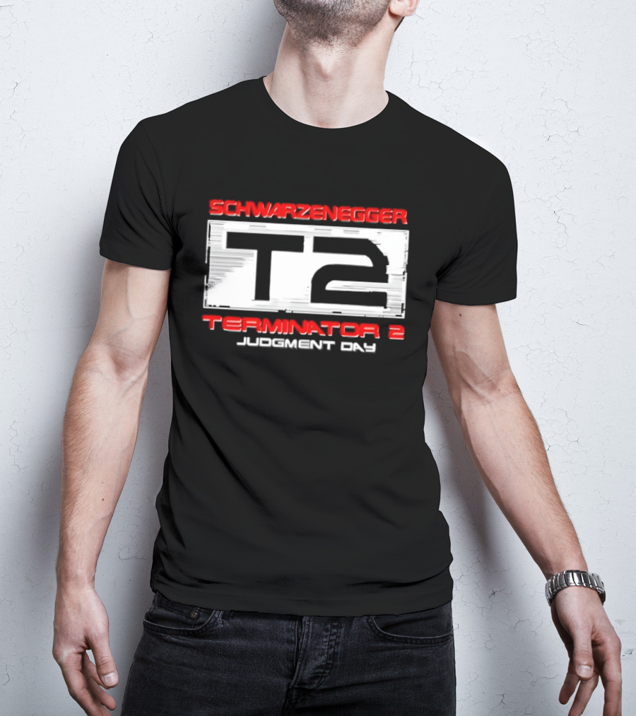 Schwarzenegger T2 Terminator 2 Judgment Day T-Shirt