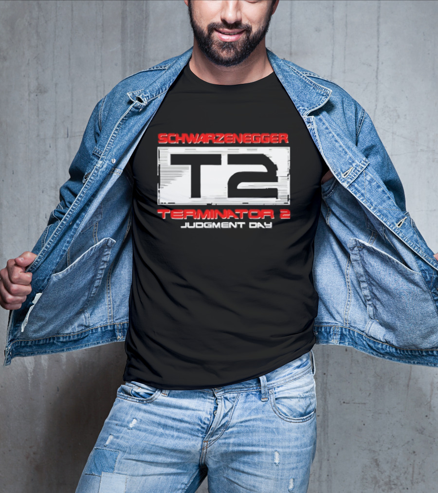 Schwarzenegger T2 Terminator 2 Judgment Day T-Shirt