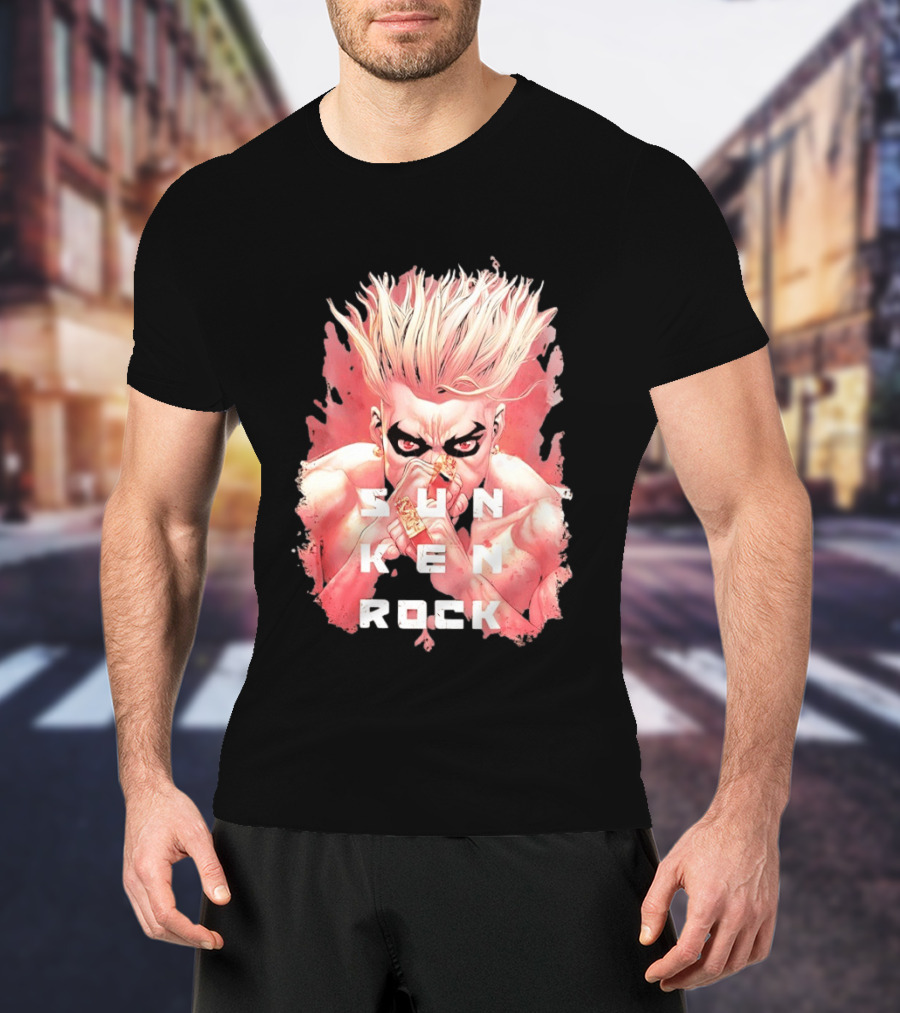 Sun Ken Rock Ken Kitano Manga Boichi Anime Intense Look T-Shirt