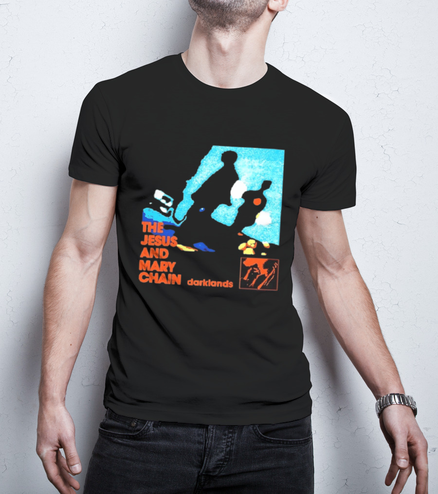 The Jesus And Mary Chain Darklands Alternative Rock Blue Black T-Shirt