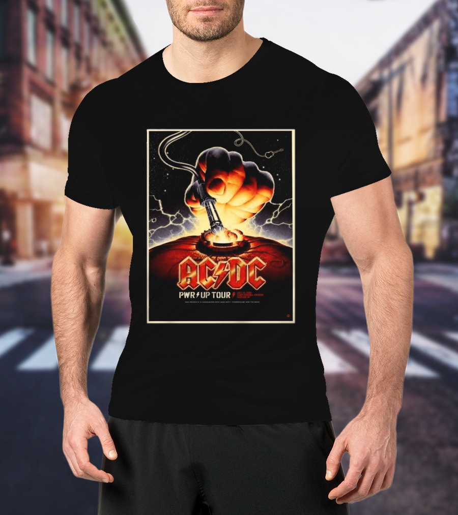 ACDC PWR Up Tour 2026 Camp Randall Stadium Madison Wisconsin July 19 Exclusive Event T-Shirt