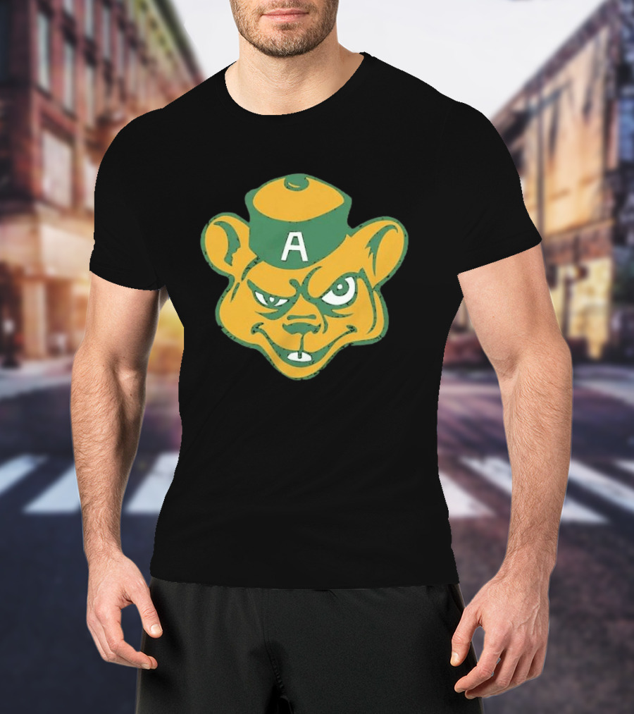 Angry Bear A Logo Vintage Cartoon T-Shirt