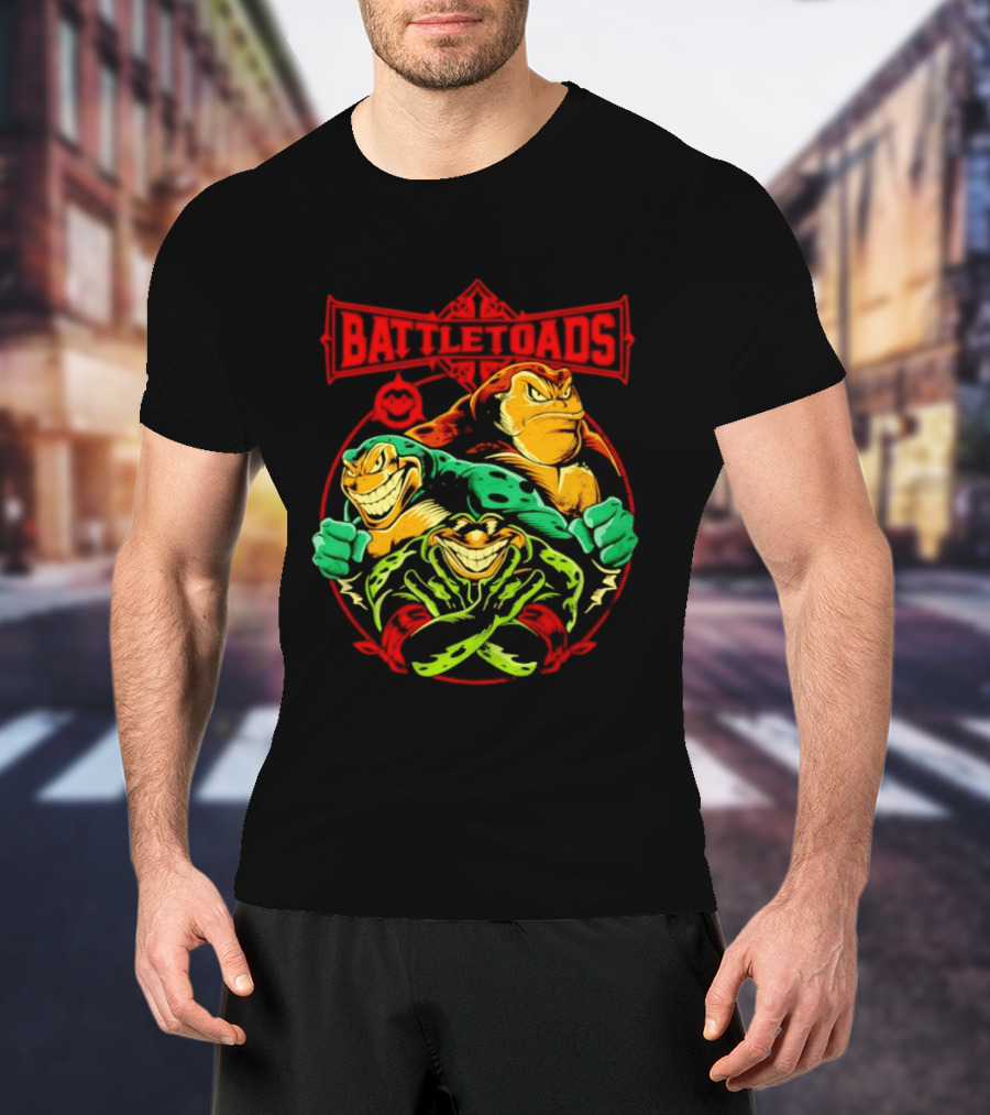 Battletoads Trio Rash Zitz Pimple Retro Gaming Legends T-Shirt