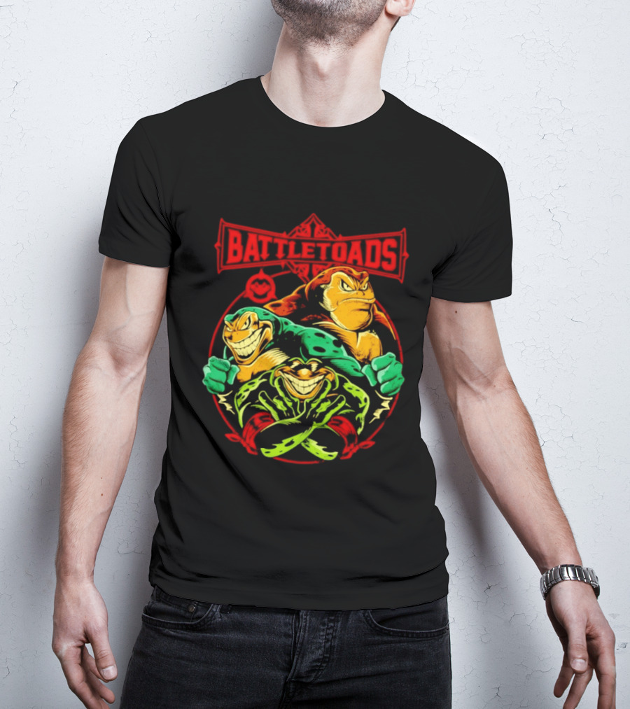 Battletoads Trio Rash Zitz Pimple Retro Gaming Legends T-Shirt