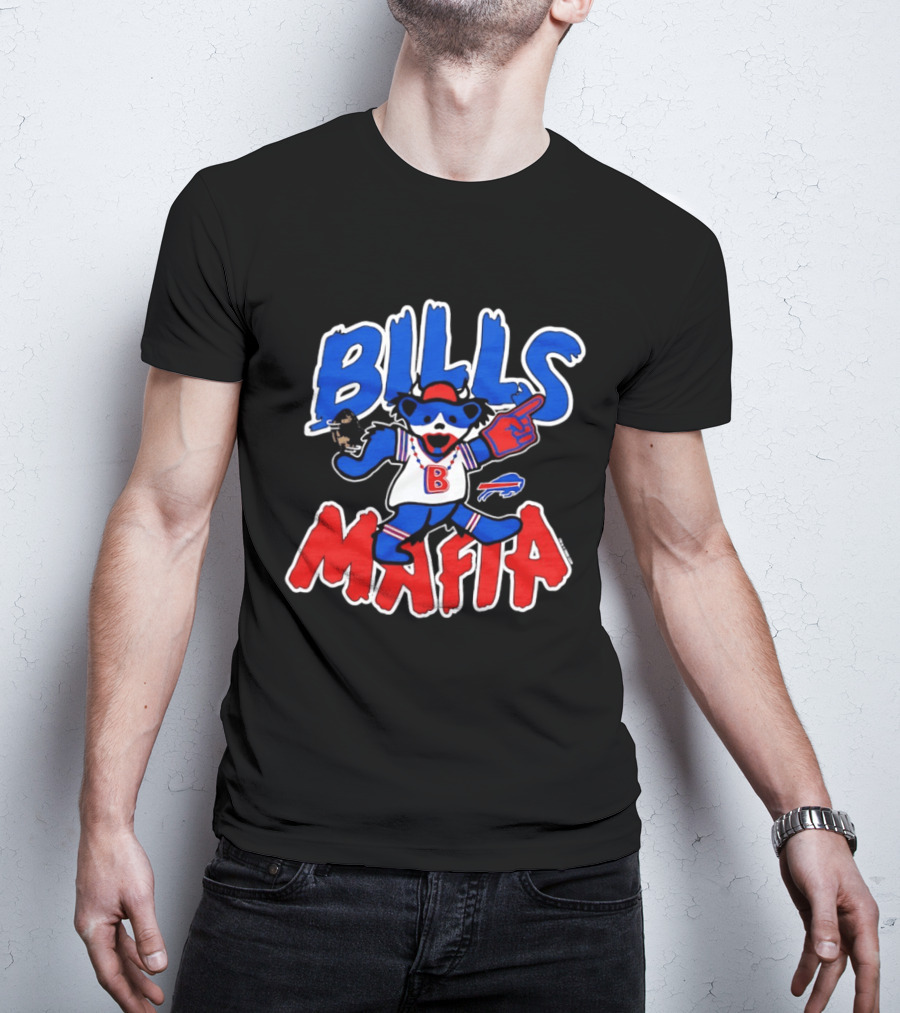 Buffalo Bills Mafia Grateful Dead Bear BILLS MAFIA T-Shirt