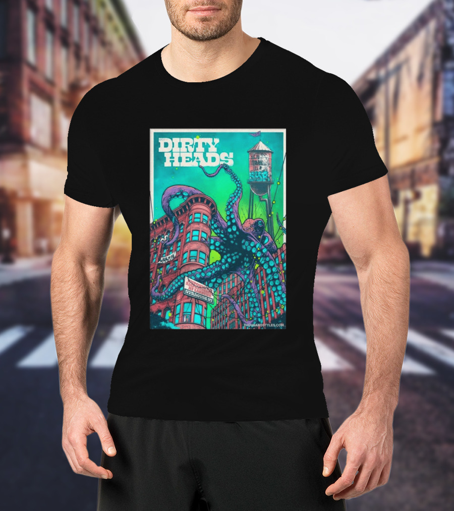 Dirty Heads Live At Syracuse Amphitheater July 19 2026 Octopus T-Shirt