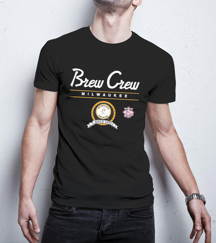Brew Crew Milwaukee Brewers Since 1970 MLB N.L. Champion T-Shirt