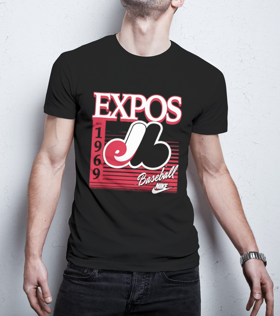 Expos Est 1969 Montreal Baseball Nike T-Shirt