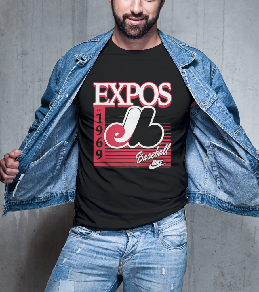 Expos Est 1969 Montreal Baseball Nike T-Shirt