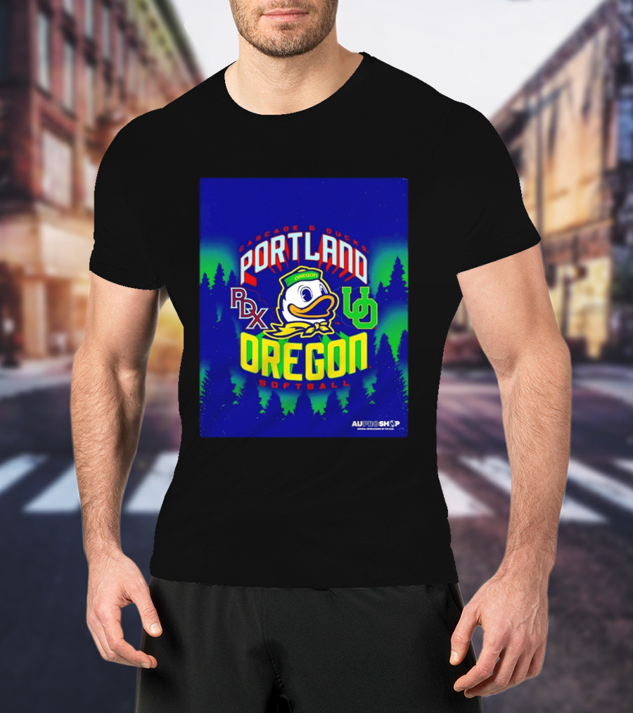 Cascade Ducks Portland RDX Oregon Softball T-Shirt