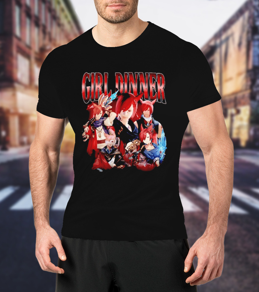 Girl Dinner Anime Character Compilation T-Shirt
