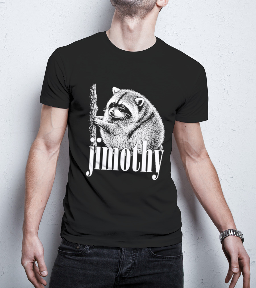 Jimothy Raccoon Hand Drawn Wildlife T-Shirt
