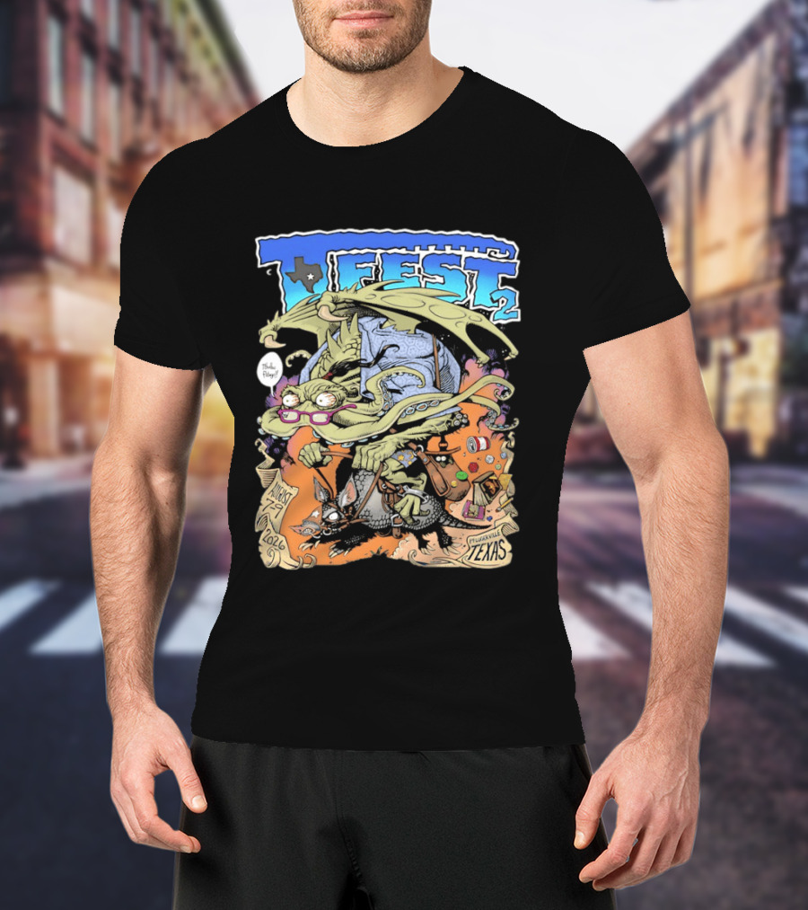 T Fest 2 Cthulhu Armadillo August 29 2026 Pflugerville Texas T-Shirt